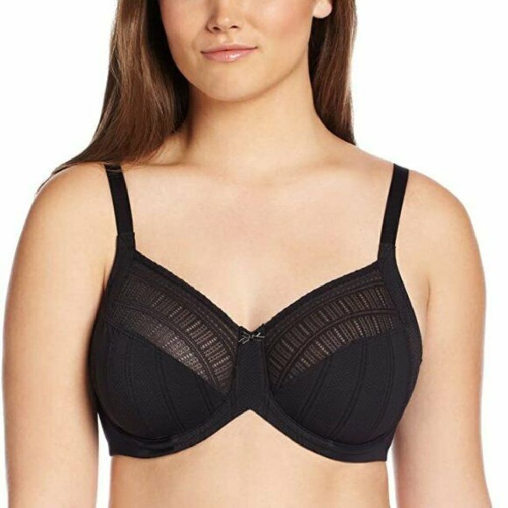 Lilyette Black Enchantment Minimizer Bra